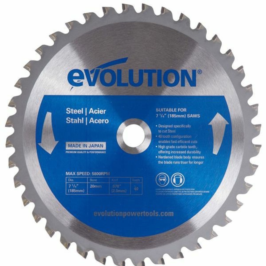 Evolution Power Tools * | Evolution 7.25 Inch Steel Cutting Replacement Blade Free Delivery