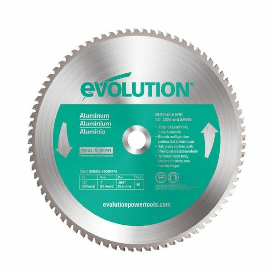 Evolution Power Tools * | Evolution Power Tools 12 In. Aluminum X 80T X 1 In. Arbor 12Bladeal Outlet