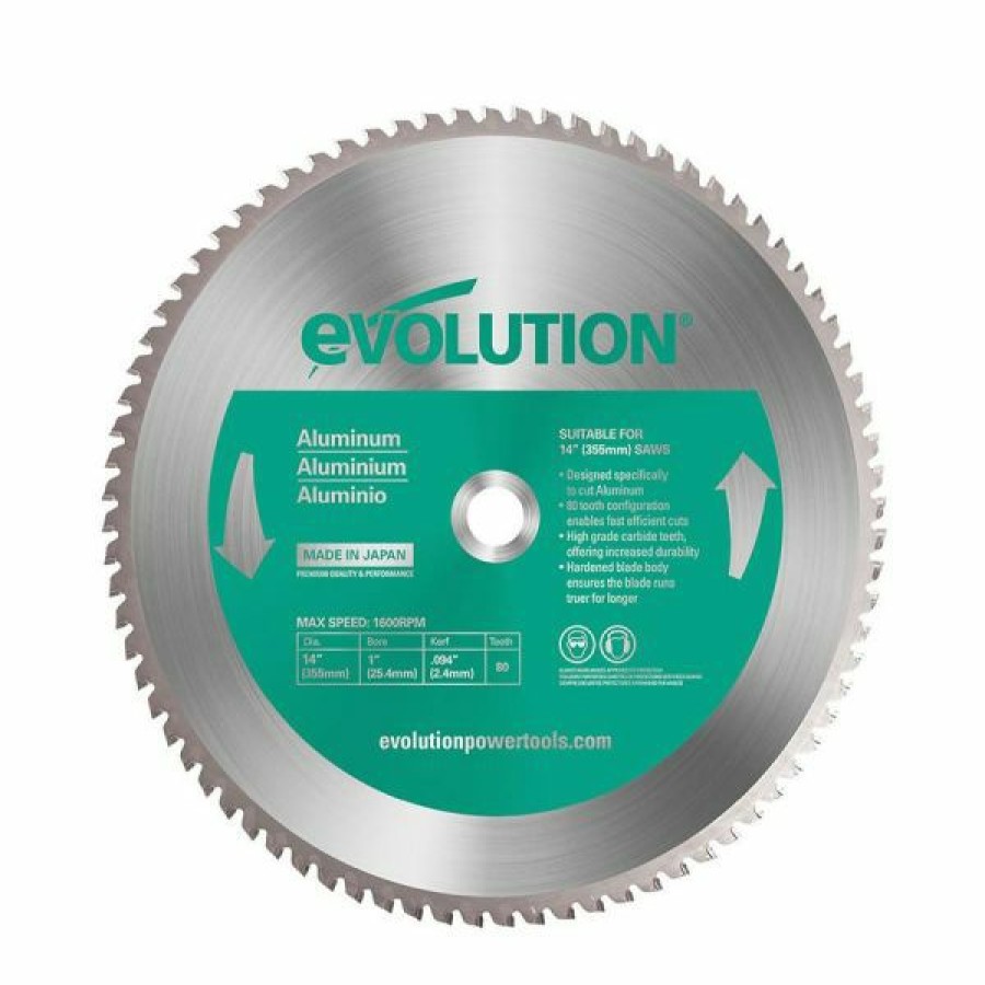 Evolution Power Tools * | Evolution Power Tools 14 In. Aluminum X 80T X 1 In. Arbor 14Bladeal Outlet