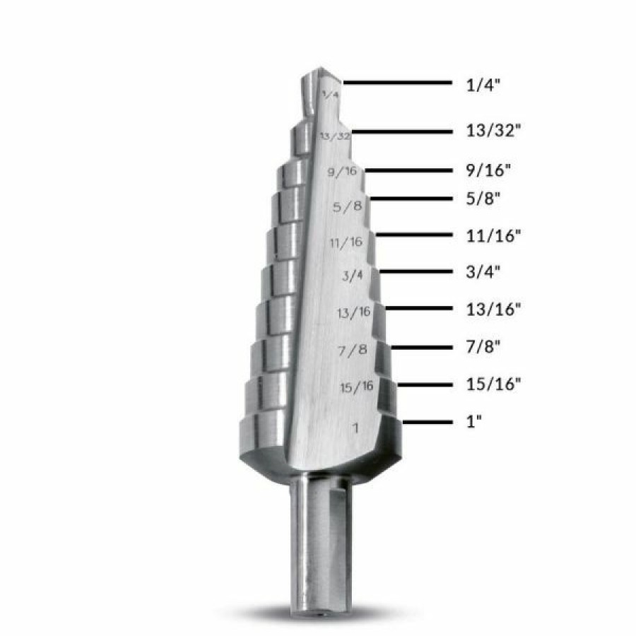 Evolution Power Tools * | Evolution Power Tools Straight Flute Step Drill 1/4 In. To 1 In. Sd 10 Free Delivery