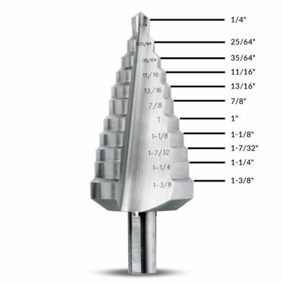 Evolution Power Tools * | Evolution Power Tools Straight Flute Step Drill 1/4 In. To 1 3/8 In. Sd 11 Free Delivery