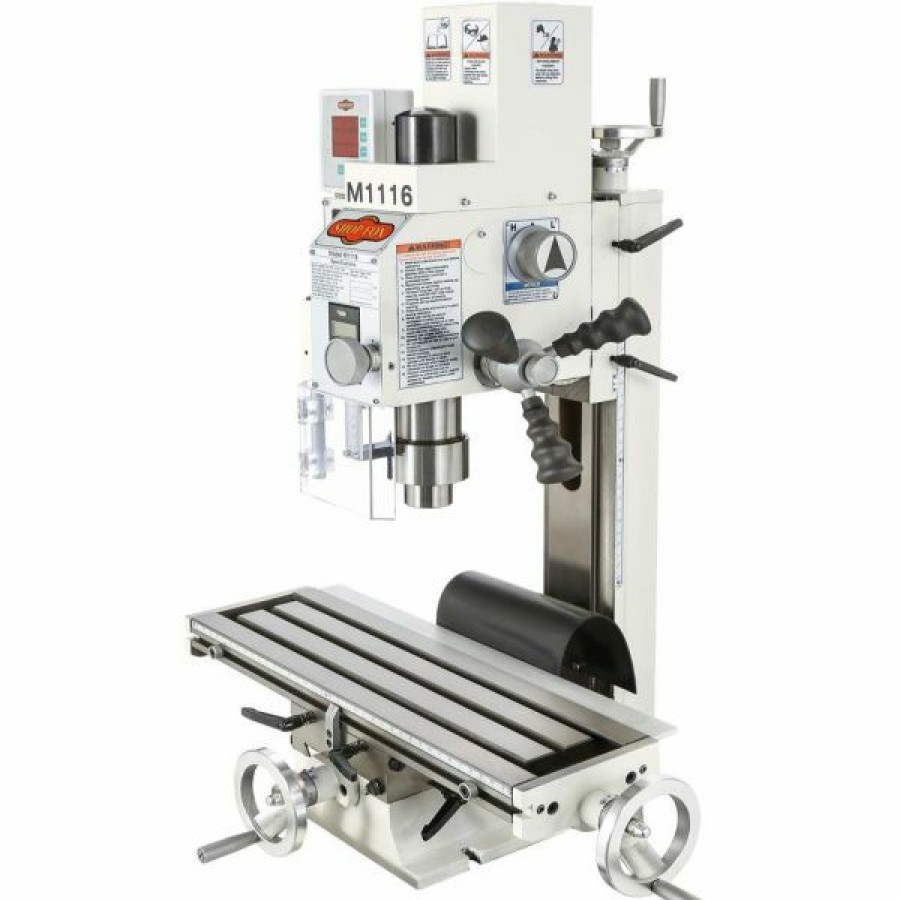 Metal Fab * | Shop Fox Variable-Speed Mill-Drill With Dro M1116 Promotions